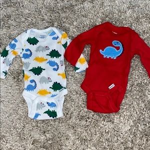 Newborn dinosaur long sleeves